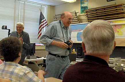 Loren Scribner in Miss Wimmer's room.