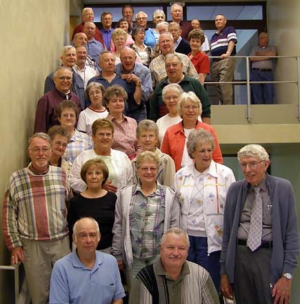Mr. Goss leading EHS alumni on tour of Elmhurst