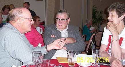 Paul Justus, Bill Branstrator and Arlene (Buskirk) Lenich